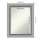 Beveled Bathroom Wall Mirror, Peak Polished Nickel Frame